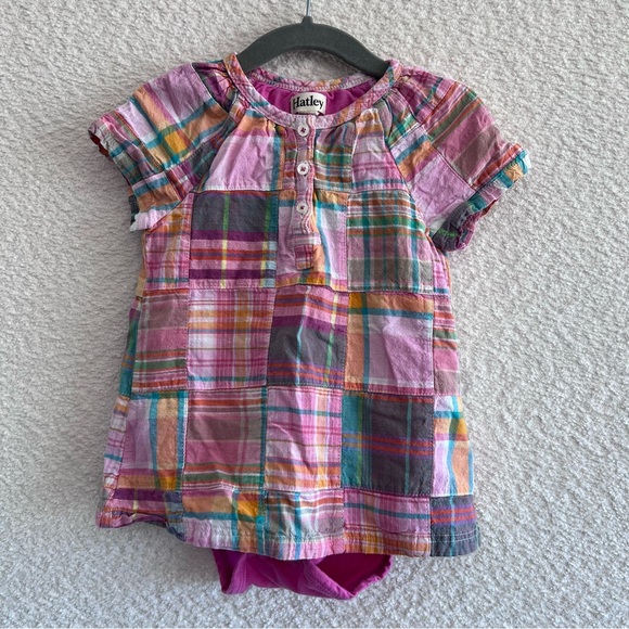 Hatley Other - Hatley Baby Infant Patch Pink‎ Dress With Bodysuit Size 18-24 Months